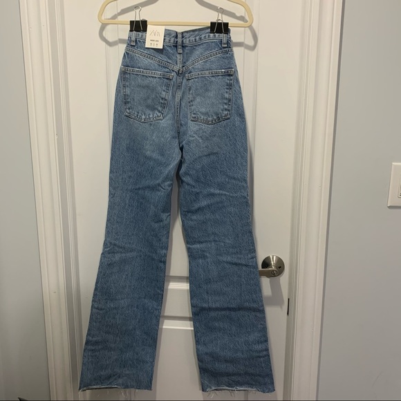 Zara Wide Leg Full Length Jeans - Picture 4 of 4